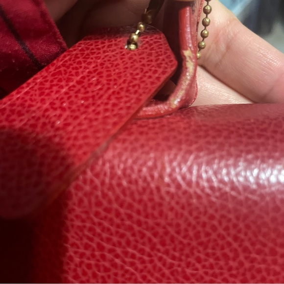 Vintage Coach Madison Biltmore Italy 4417 Top Handle Red. - Picture 13 of 16